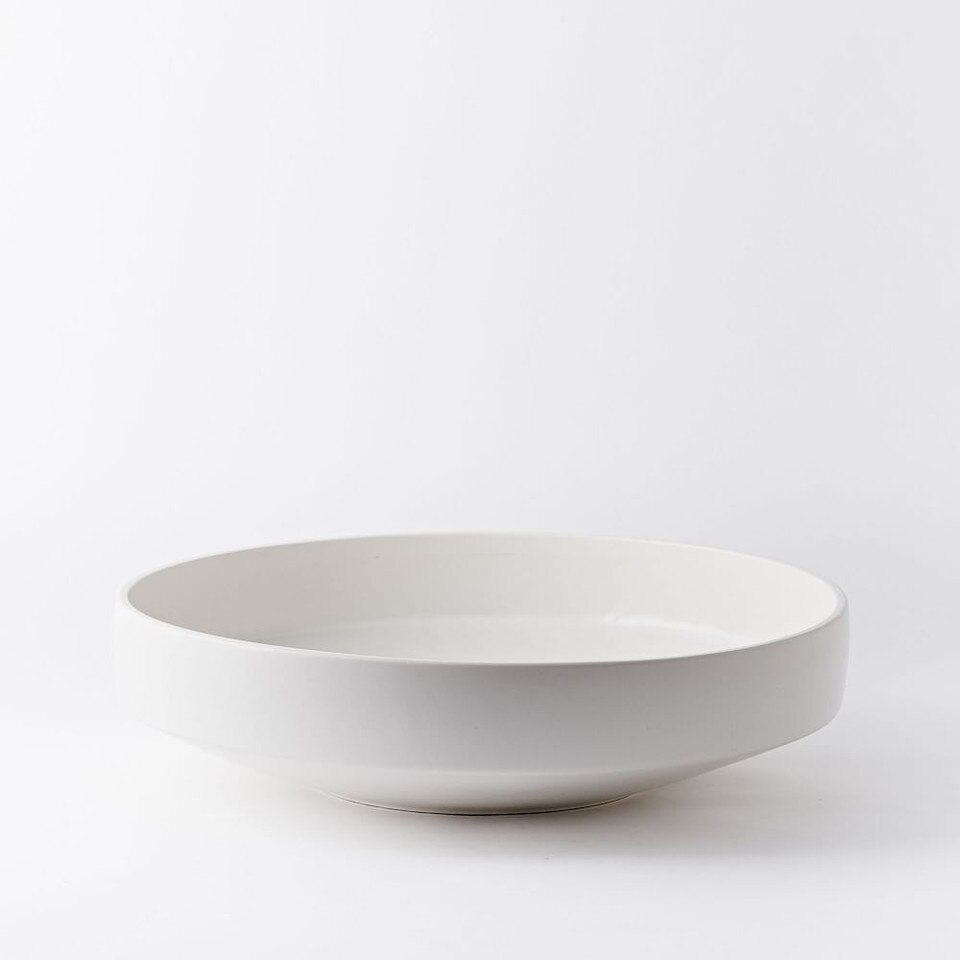 Pure White Ceramic Centrepiece Bowl West Elm UK